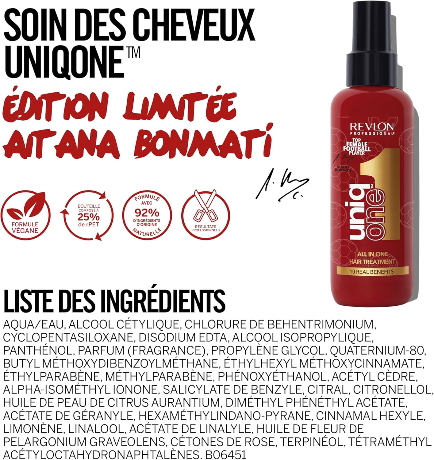 Revlon Unique One All In One Hair Treatment Aitana Bonmati Limited Edition 150ml