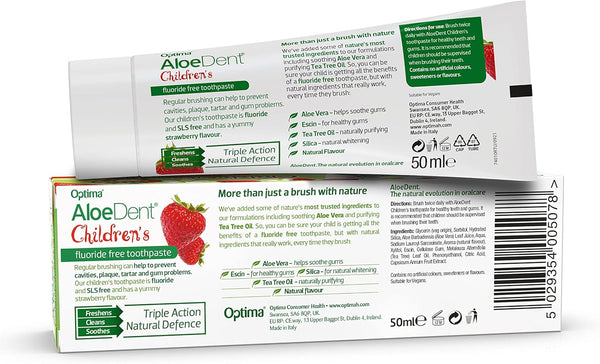 Aloedent Aloe Vera Flouride Free Toothpaste 50ml