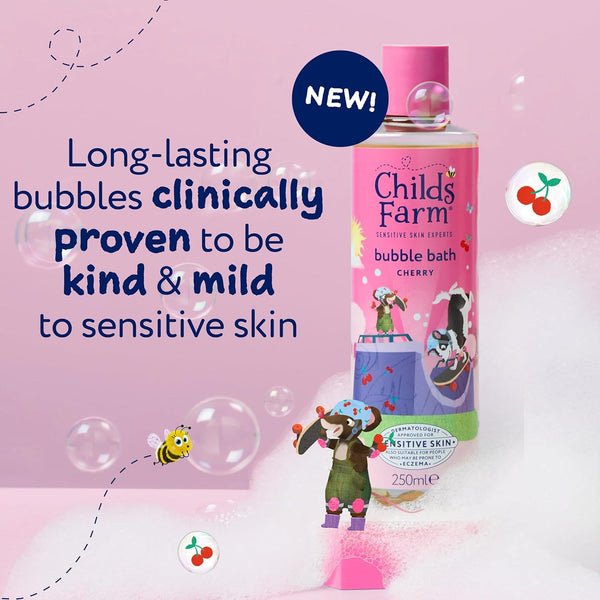 Childs Farm Cherry Bubble Bath 250ml - Afro Hair Boutique