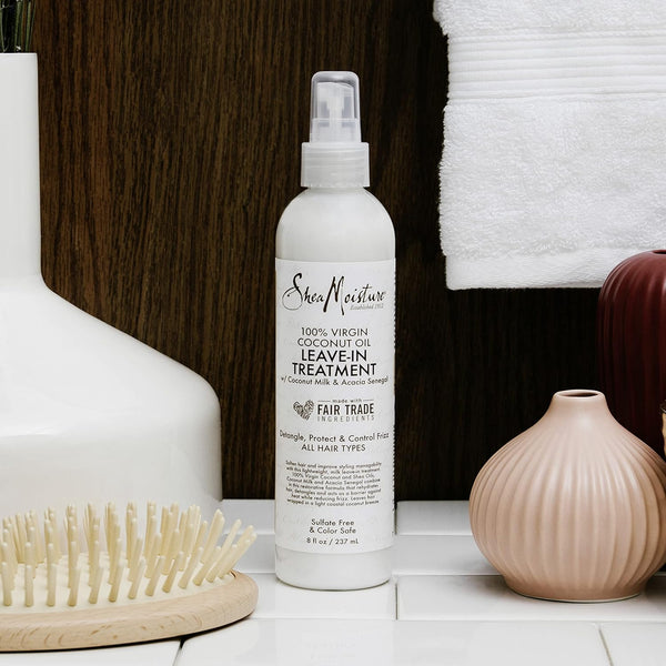 Shea Moisture Virgin Coconut Oil Leave In Treatment 237ml - Afro Hair Boutique