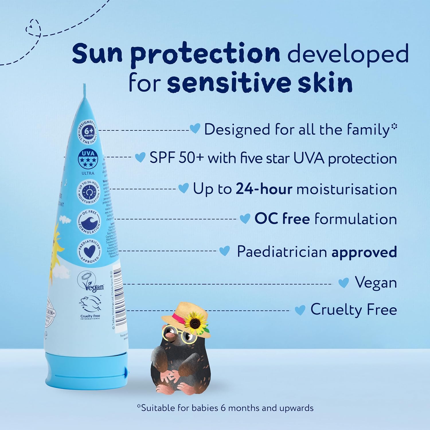 Childs Farm Sun Cream Fragrance Free SPF50 200ml