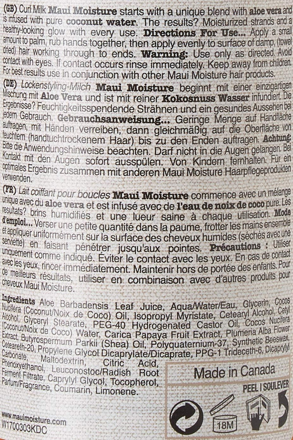 Maui Moisture Curl Quench Coconut Oil Curl Milk 236ml