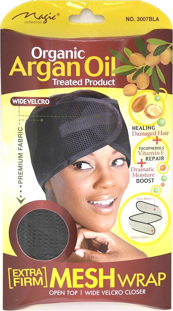Bee Sales Magic Collection Organic Argan Oil Extra Firm Mesh Wrap 3007BLA