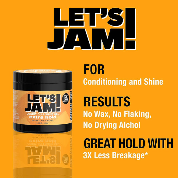 SoftSheen Carson Lets Jam Shining And Conditioning Extra Hold Gel 125g / 396g - Afro Hair Boutique