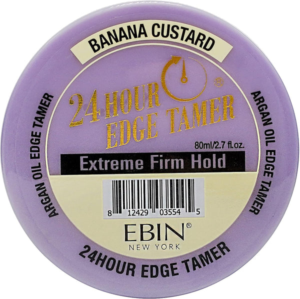 EBIN Newyork 24 Hour Banana Custard Extreme Firm Hold Edge Tamer 15ml / 80ml - Afro Hair Boutique