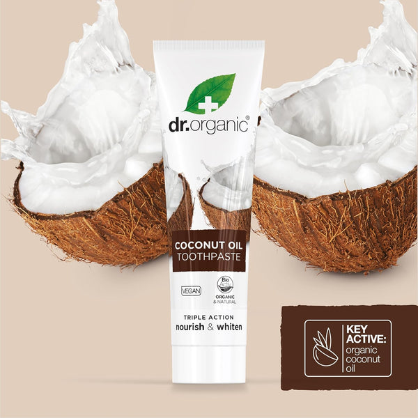 Dr Organic Organic Coconut Oil Toothpaste 100ml - Afro Hair Boutique