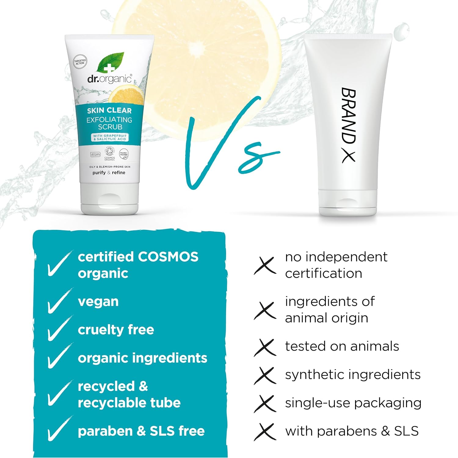 Dr Organic Plus Exfoliating Scrub 150ml