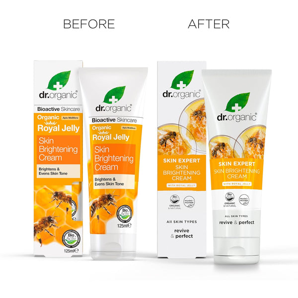 Dr Organic Bioactive Skincare Organic Royal Jelly Skin Brightening Cream 125ml - Afro Hair Boutique