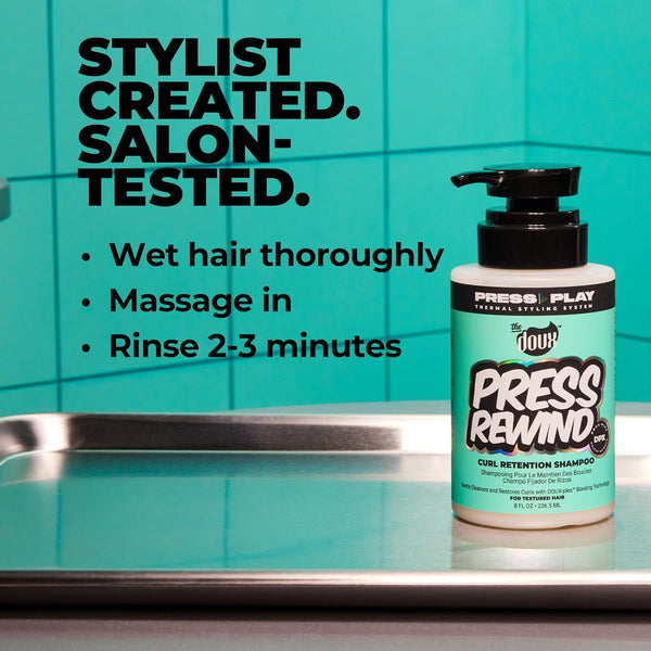 The Doux Press Rewind Curl Retention Shampoo 236ml - Afro Hair Boutique