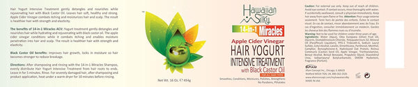 Hawaiian Silky Apple Cider Vinegar Hair Yogurt Intensive Treatment 57g / 454g - Afro Hair Boutique