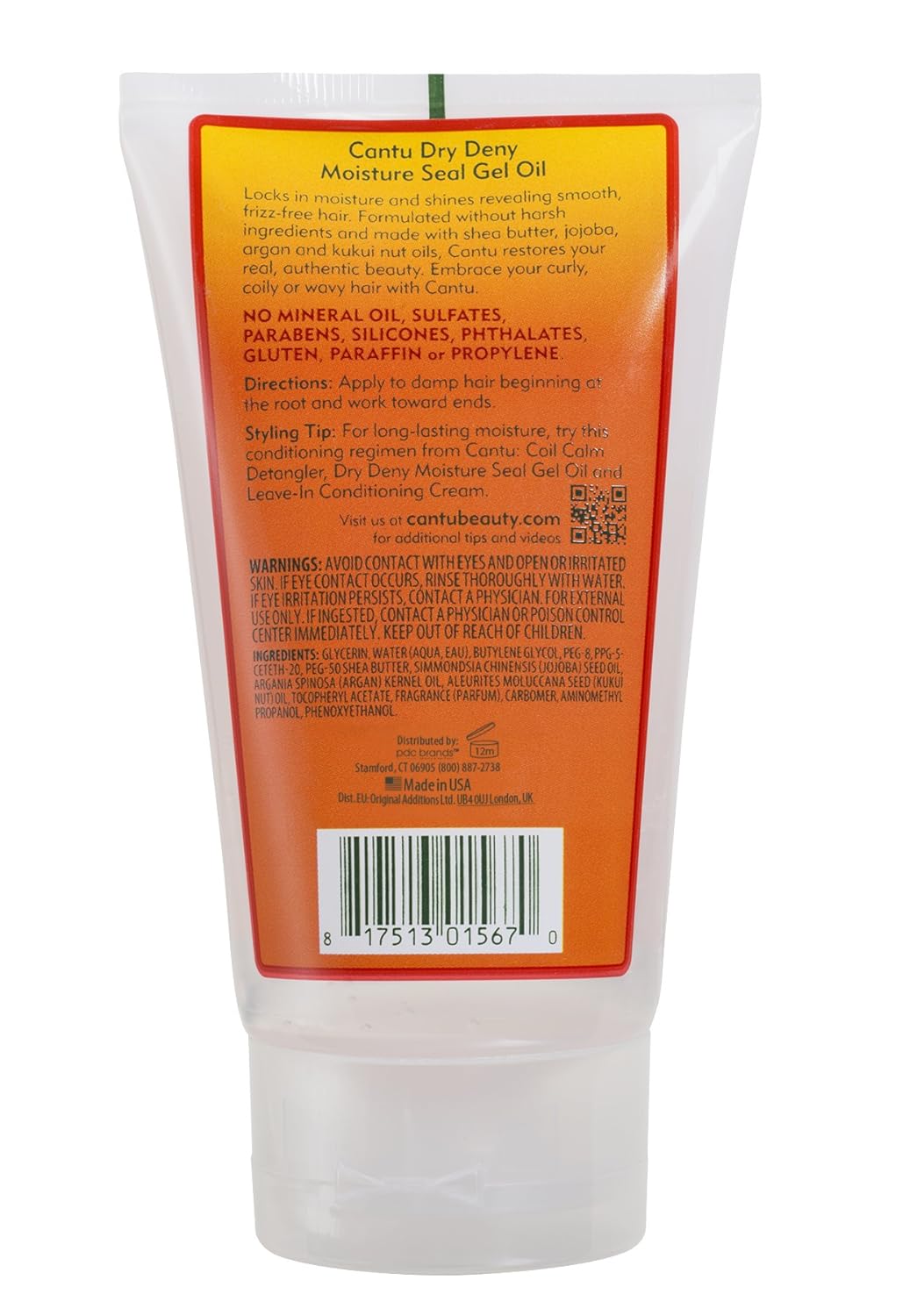 Cantu Shea Butter Natural Hair Dry Deny Moisture Seal Gel Oil 142g - Afro Hair Boutique