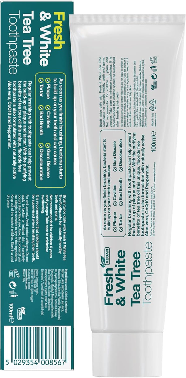 Australian Tea Tree Fresh N White Toothpaste 100ml - Afro Hair Boutique