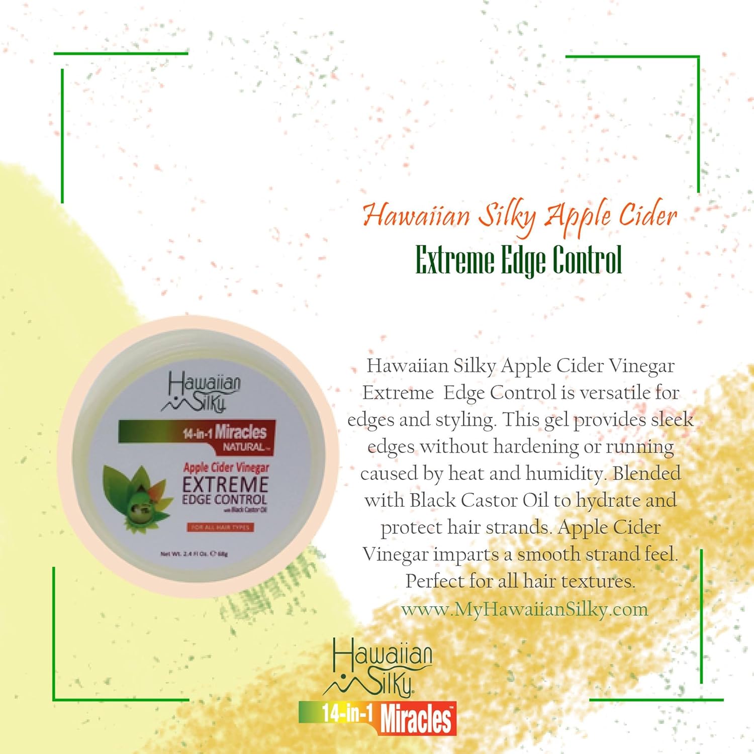 Hawaiian Silky Apple Cider Vinegar Extreme Edge Control 68g