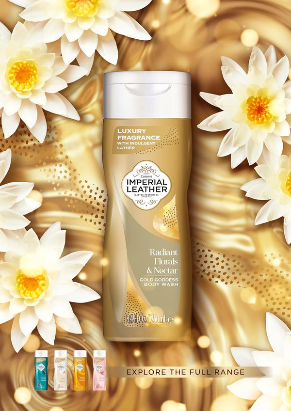 Cussons Imperial Leather Radiant Floral And Nectar Gold Goddess Body Wash 250ml - Afro Hair Boutique