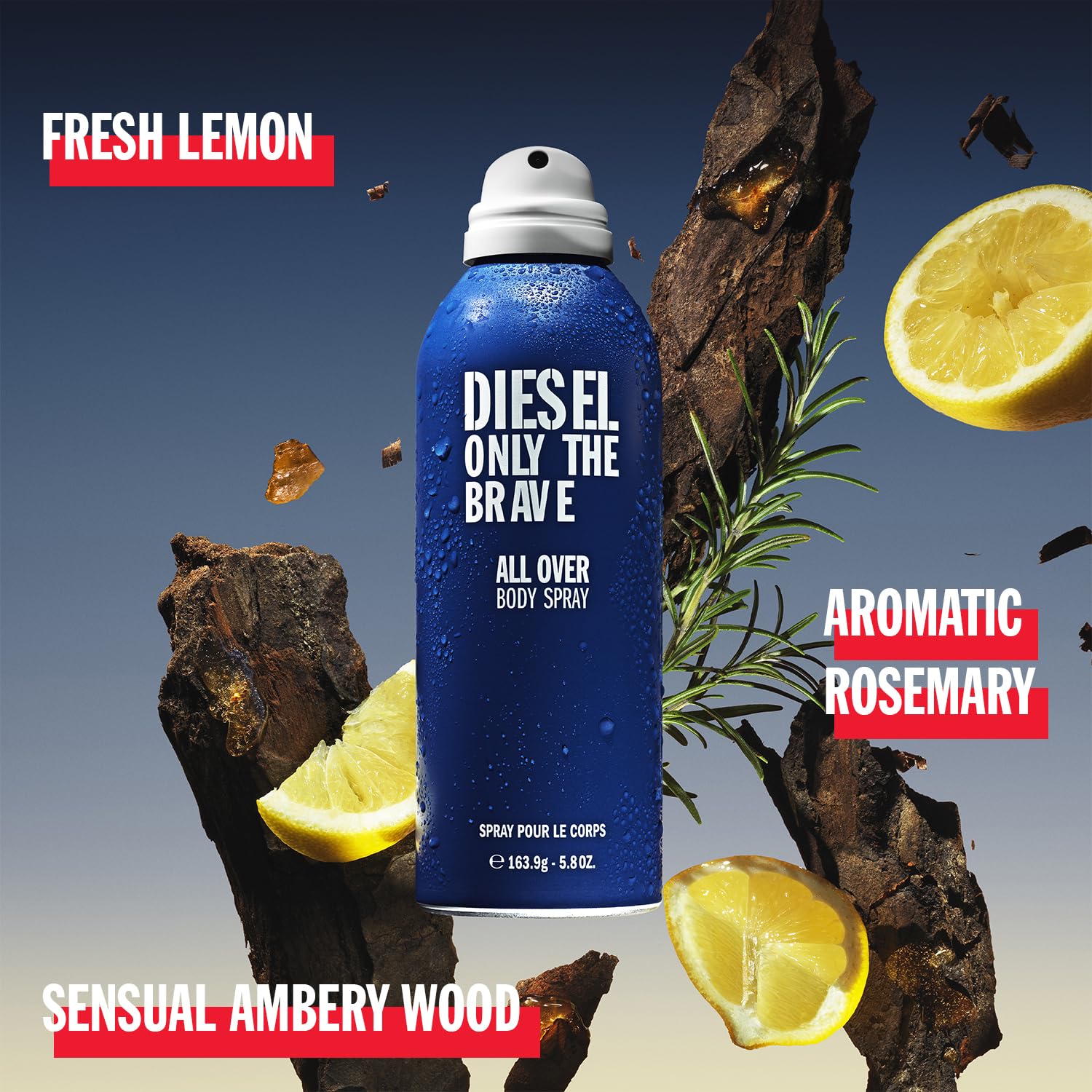 Diesel Only The Brave All Over Body Spray 200ml