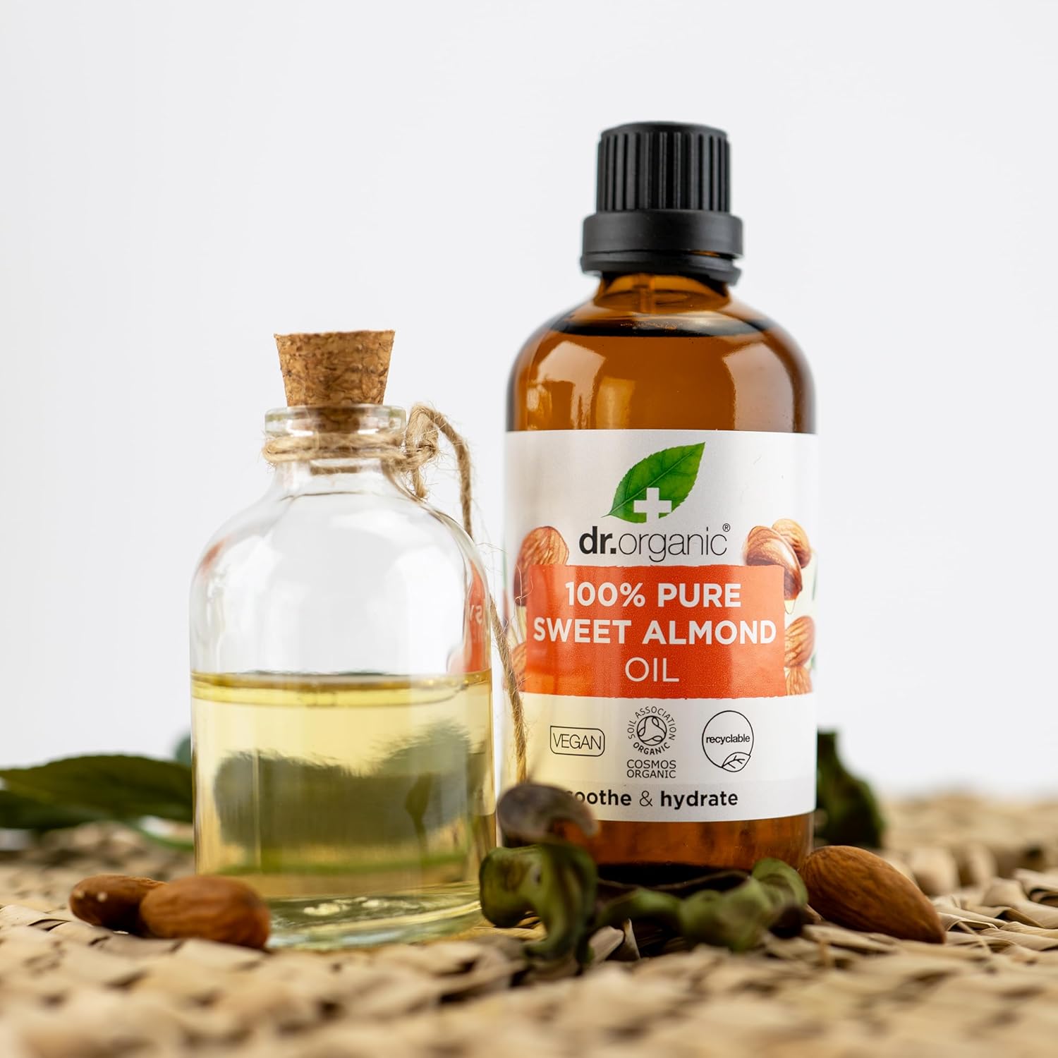 Dr Organic Soothe And Hydrate Pure Sweet Almond Oil 100ml