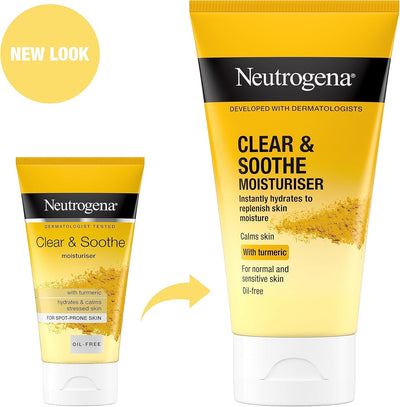 Johnson And Johnson Neutrogena Clear And Soothe Oil Free Moisturiser 75ml