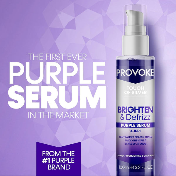 Keyline Provoke Touch Of Silver Brighten Defrizz 3 In 1 Purple Serum 100ml - Afro Hair Boutique