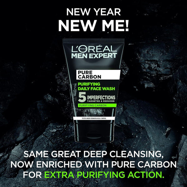 Loreal Paris Men Expert Pure Carbon Purifying Daily Face Wash 100ml