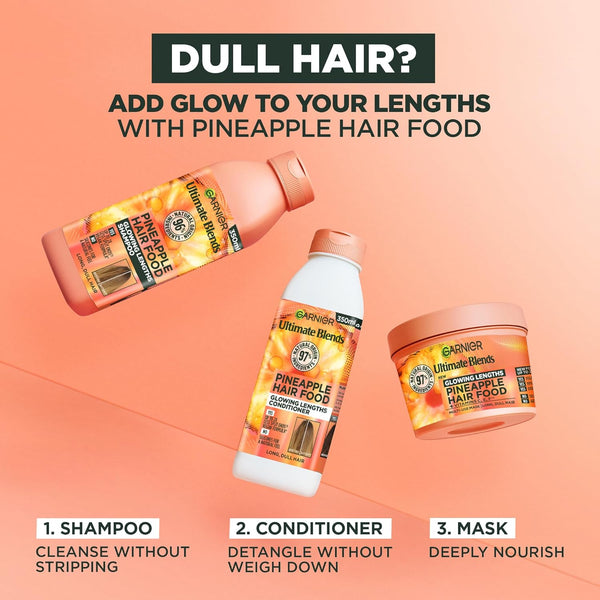 Garnier Ultimate Blends Glowing Lengths Hair Food Pineapple & Amla Mask 400ml