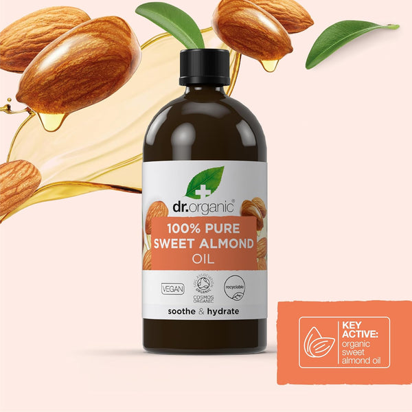 Dr Organic Soothe And Hydrate Pure Sweet Almond Oil 100ml