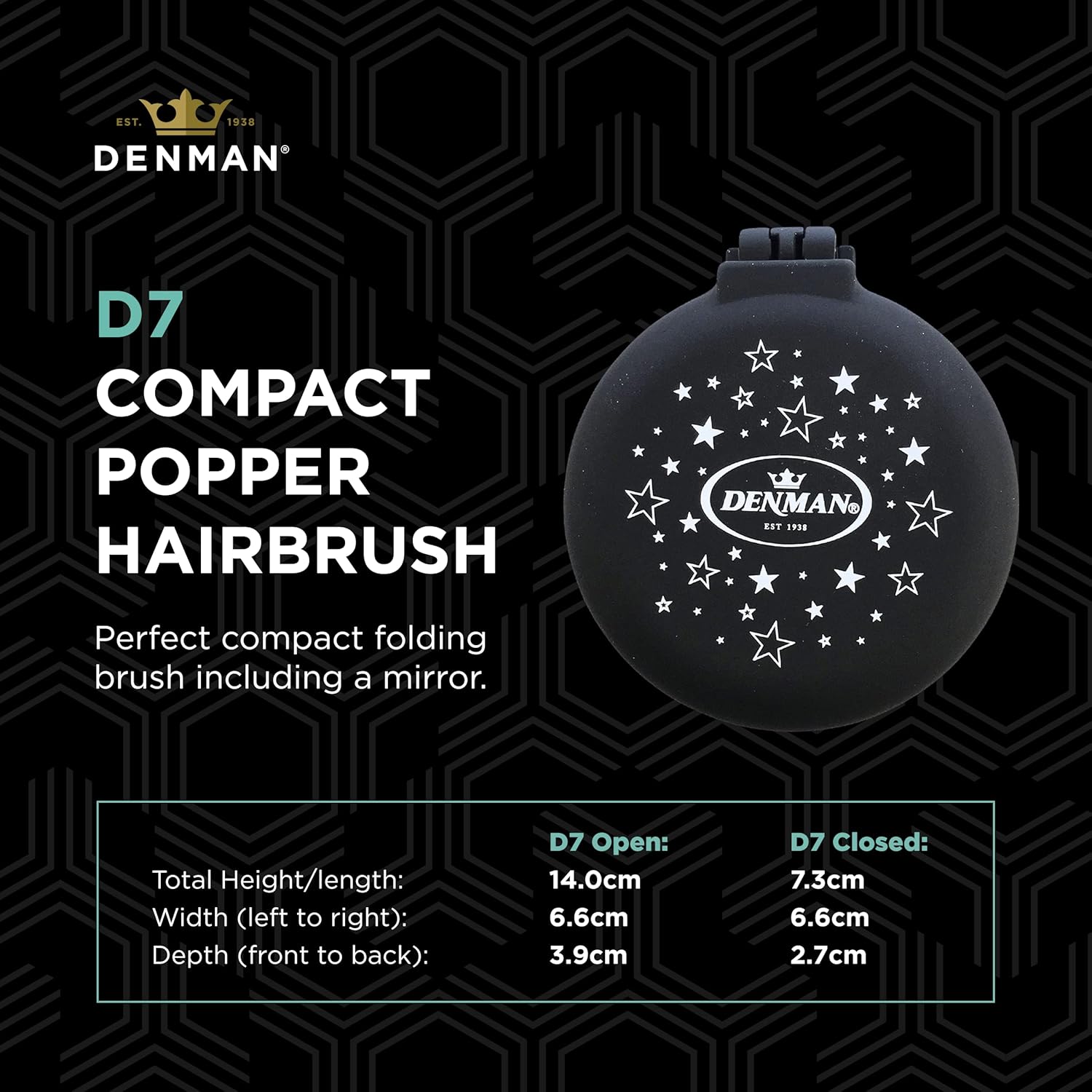Denman D7 Hairbrush Compact Limited Edition