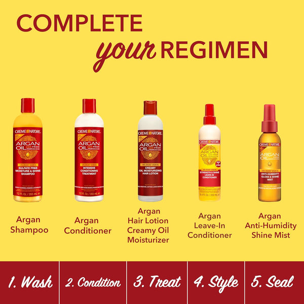Creme Of Nature Argan Oil Creamy Oil Moisturizing Hair Lotion 250ml - Afro Hair Boutique