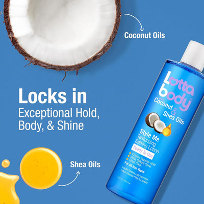 Lottabody Coconut And Shea Oils Style Me Texturizing Setting Lotion