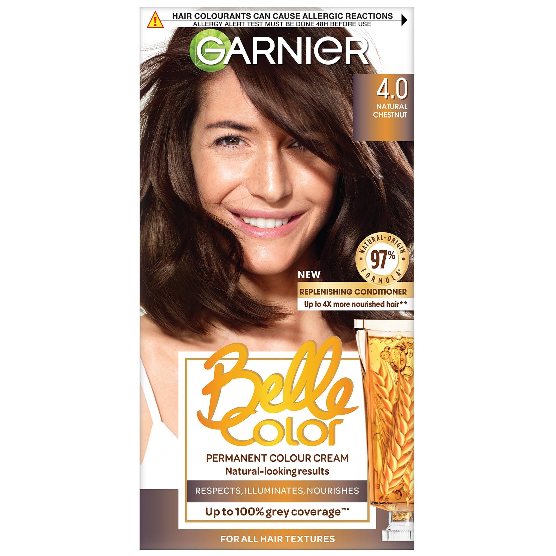 Garnier Belle Color Creme Permanent 4 Natural Chestnut