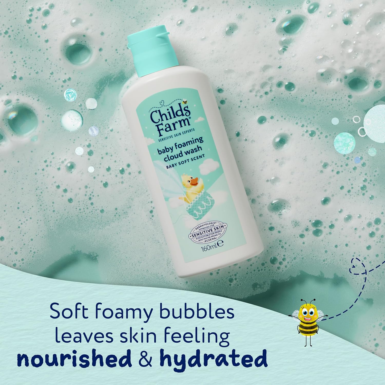 Childs Farm Baby Foaming Cloud Wash Baby Soft Scent 160ml