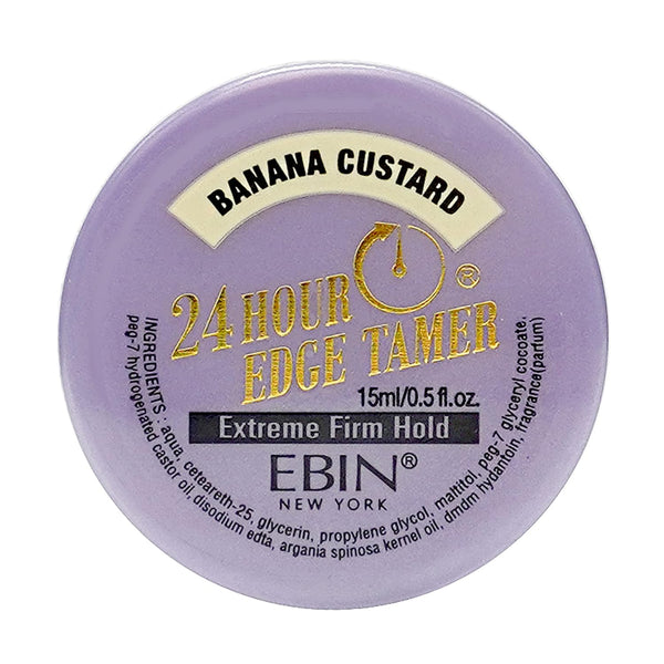 EBIN Newyork 24 Hour Banana Custard Extreme Firm Hold Edge Tamer 15ml / 80ml - Afro Hair Boutique