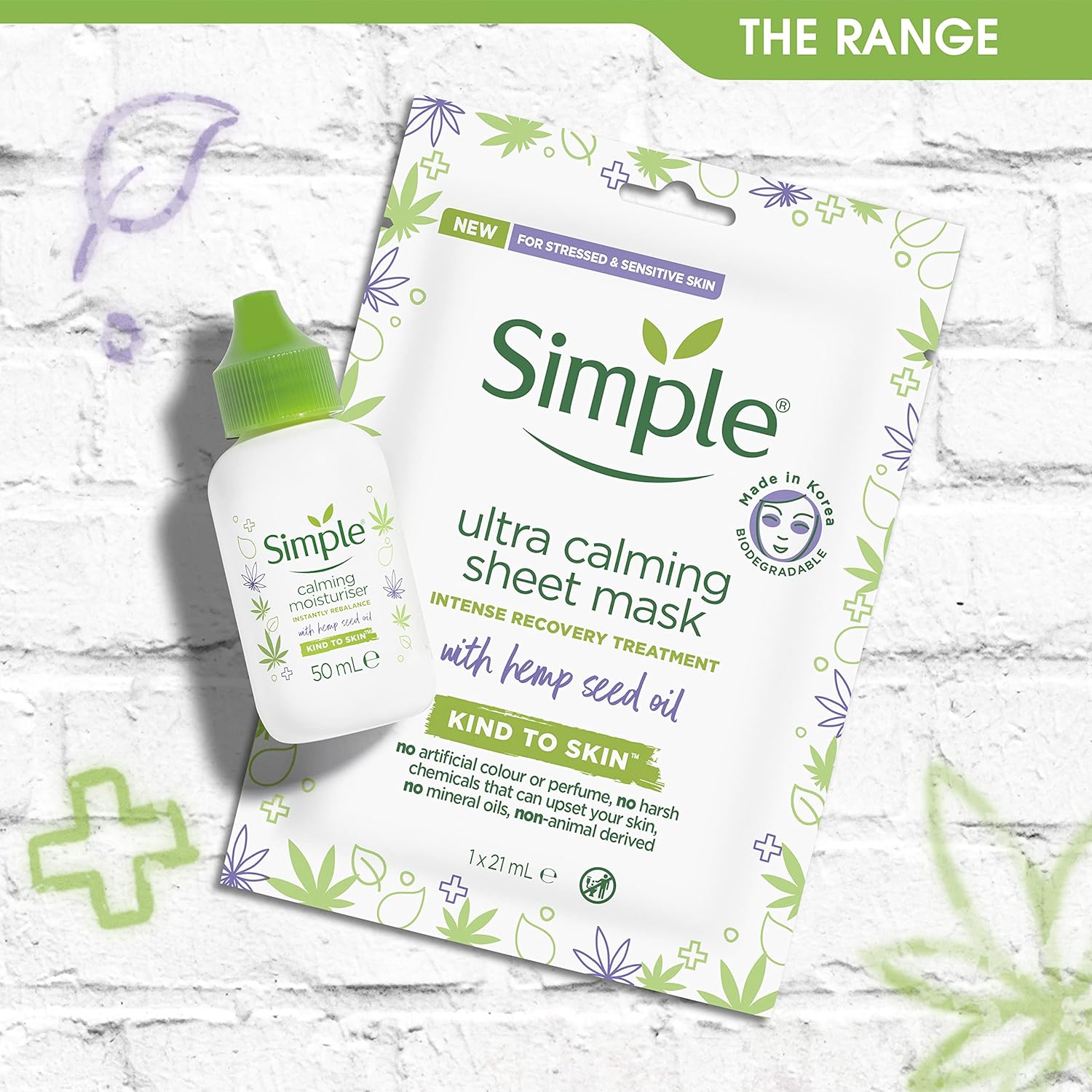 Simple Calming Moisturiser Skin Cream 50ml