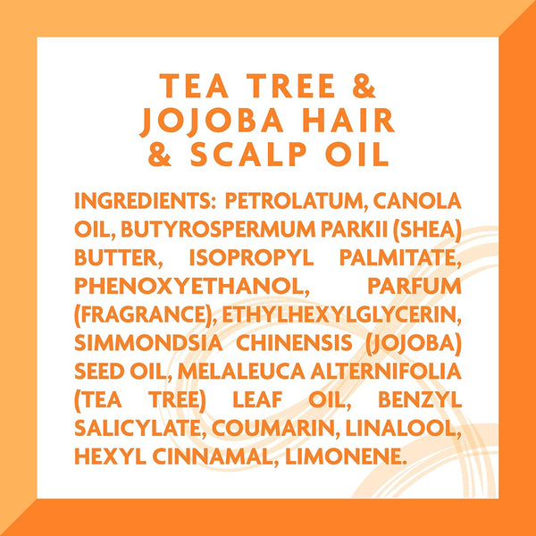 Cantu Shea Butter Tea Tree And Jojoba Hair And Scalp Oil 180ml - Afro Hair Boutique