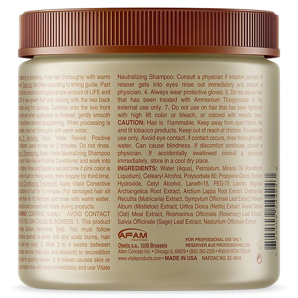 Vitale Life and Body Hair Relaxer with Aloe Vera 454g - Afro Hair Boutique