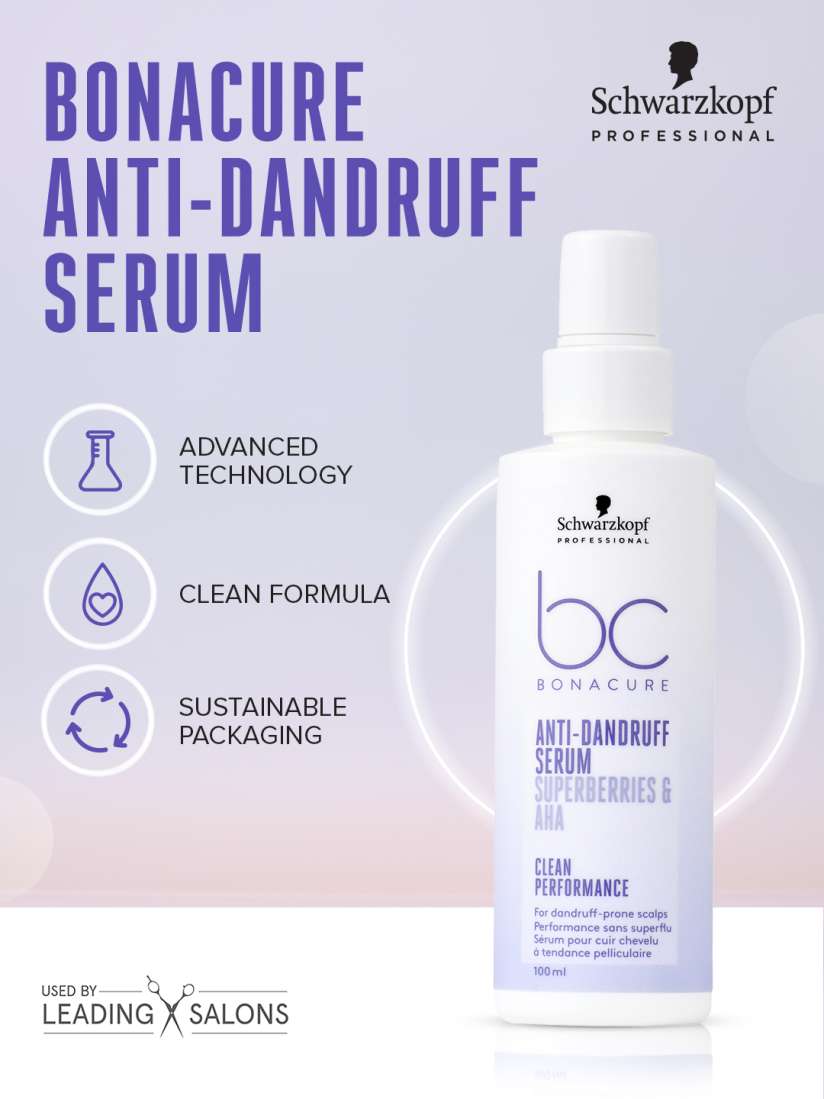Schwarzkopf Bonacure Superberries And AHA Anti Dandruff Serum 100ml