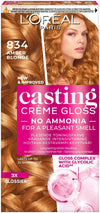 Loreal Paris Casting Creme Gloss Conditioning Color 834 Amber Blonde