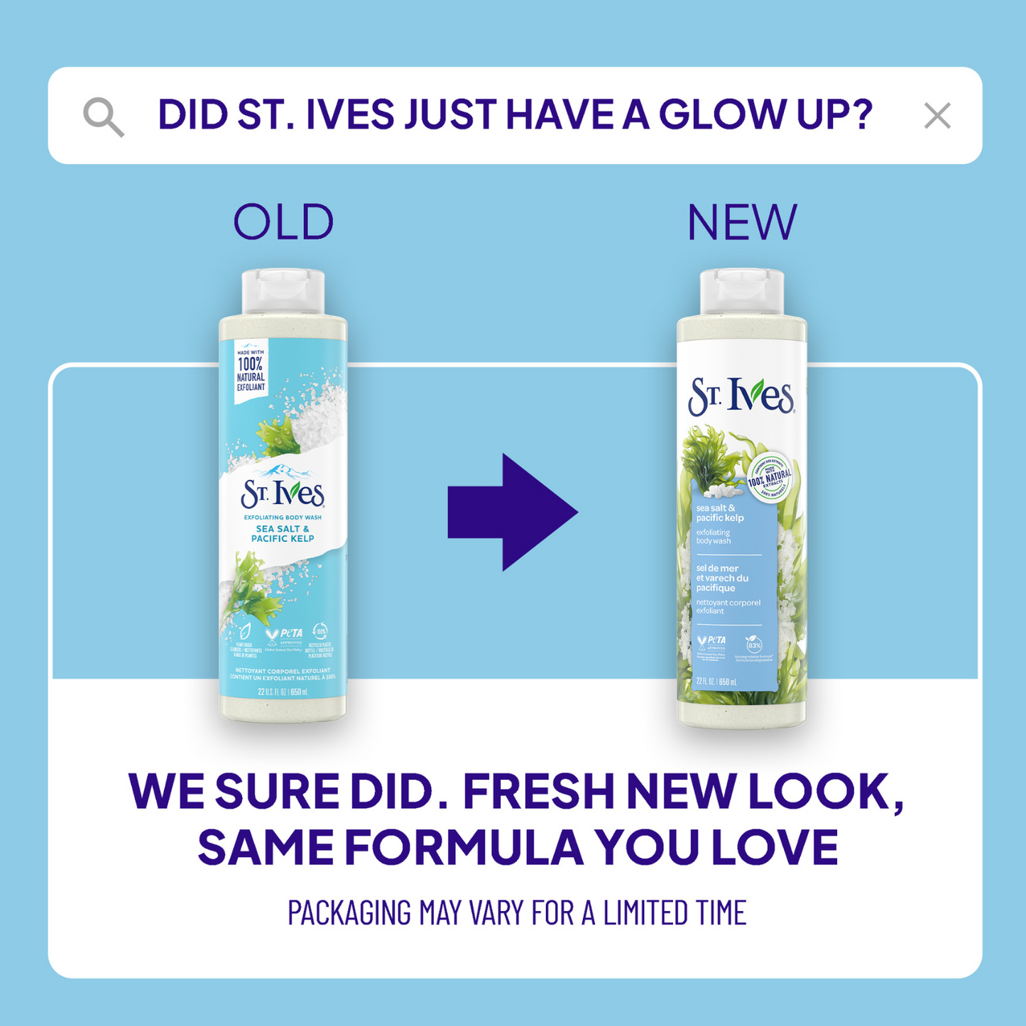 St Ives Sea Salt And Pacific Kelp Exfoliating Body Wash 450ml