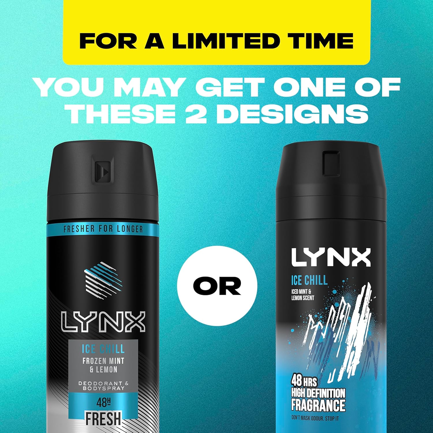 Lynx Ice Chill Frozen N Lemon 48H Deodorant Bodyspray 150ml