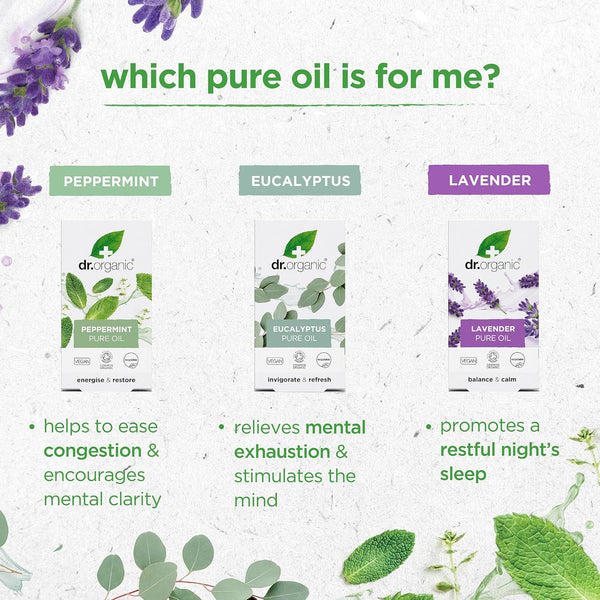 Dr Organic Organic Balance And Calm Lavender Pure Oil 10ml