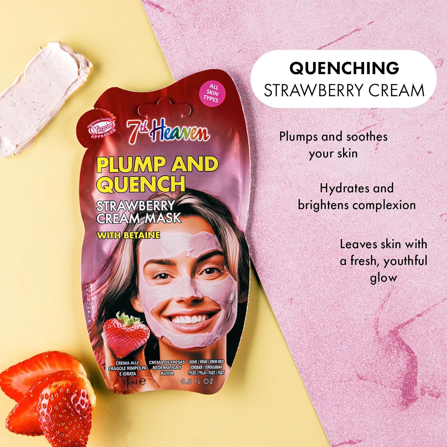 Montagne Jeunesse 7Th Heaven Plump And Quench Strawberry Cream Mask