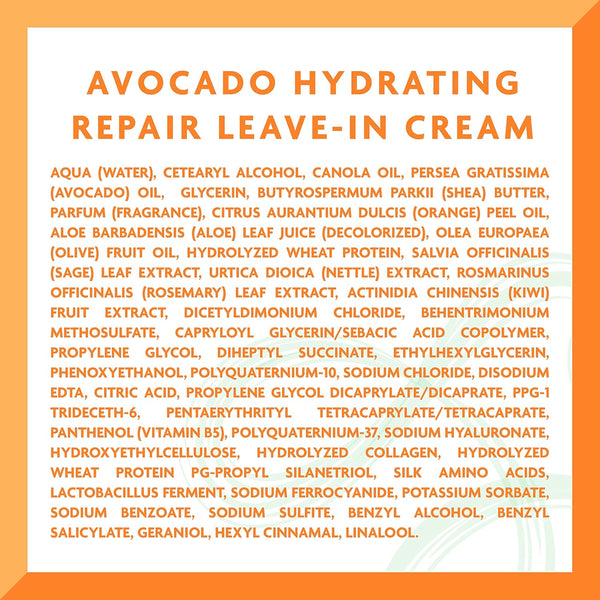 Cantu Avocado Hydrating Repair Leave In Cream 340g - Afro Hair Boutique