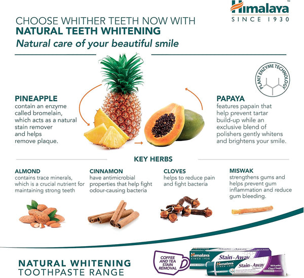 Himalaya Herbal Gum Expert Stain Away Toothpaste 75ml