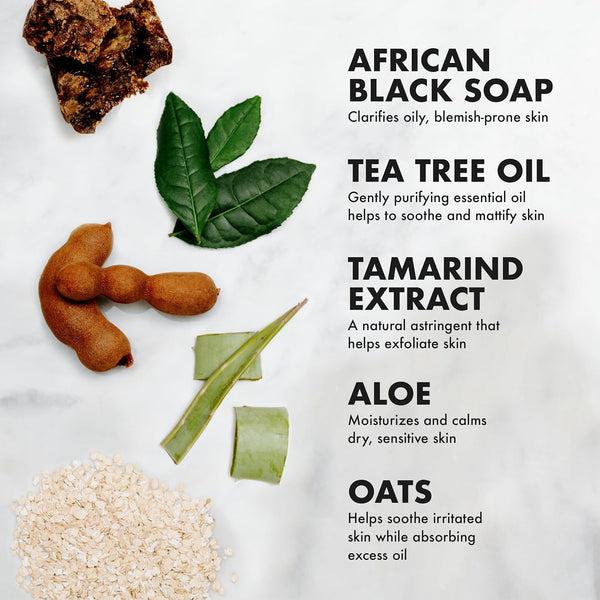 Shea Moisture African Black Soap Bamboo Charcoal Purification Masque 340g /354ml - Afro Hair Boutique