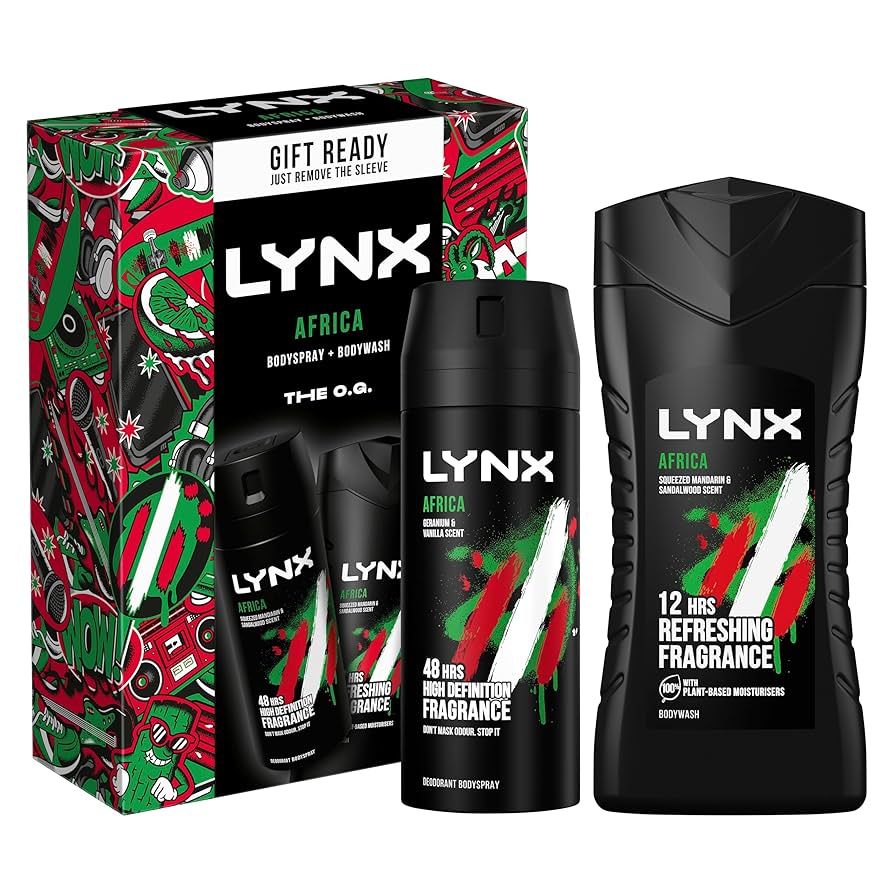 Lynx Africa Body Spray And Body Wash Duo