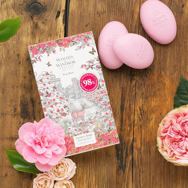 Woods Of Windsor True Rose Luxury Soap 3 x 60g