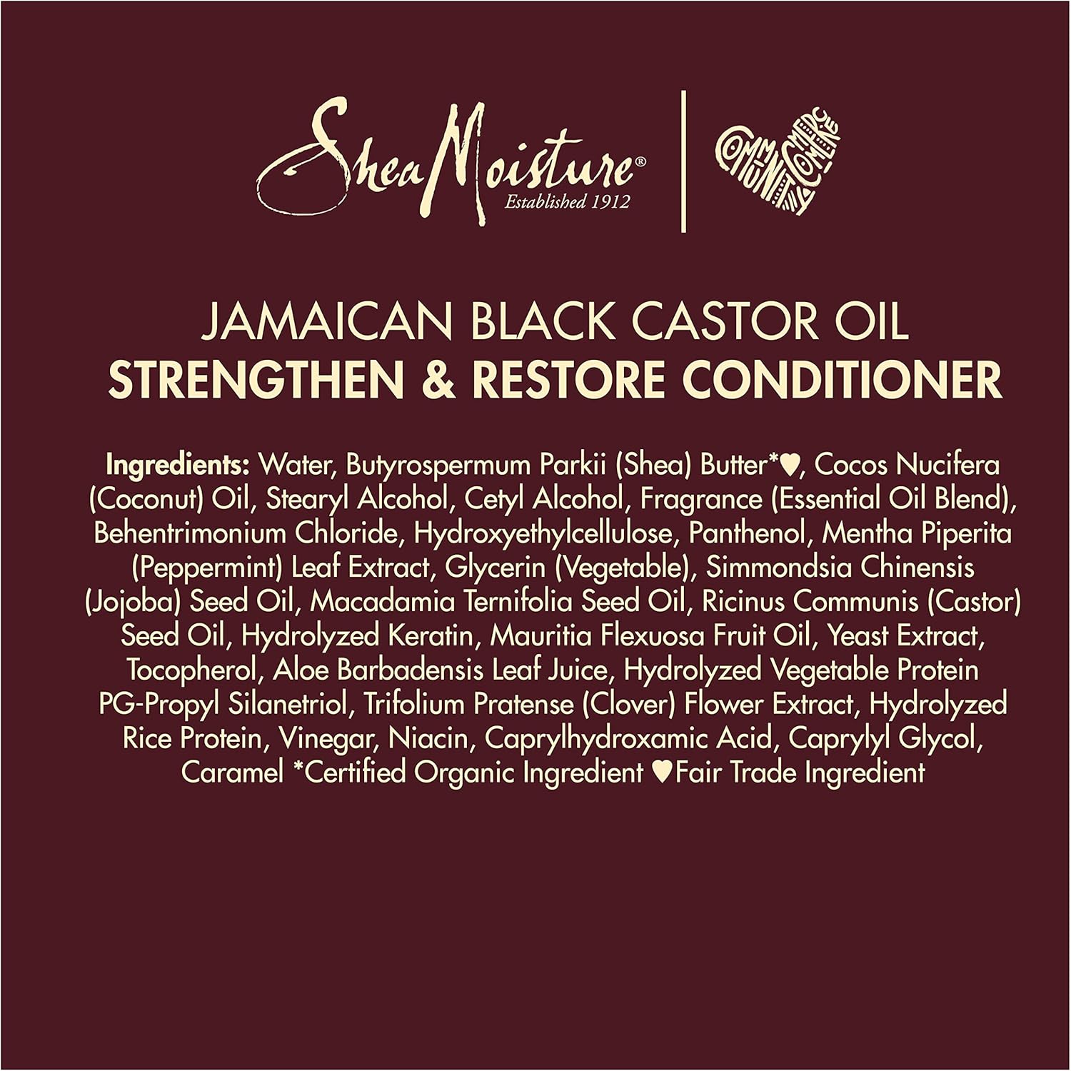 Shea Moisture Jamaican Black Castor Oil Strengthen And Restore Conditioner 384ml