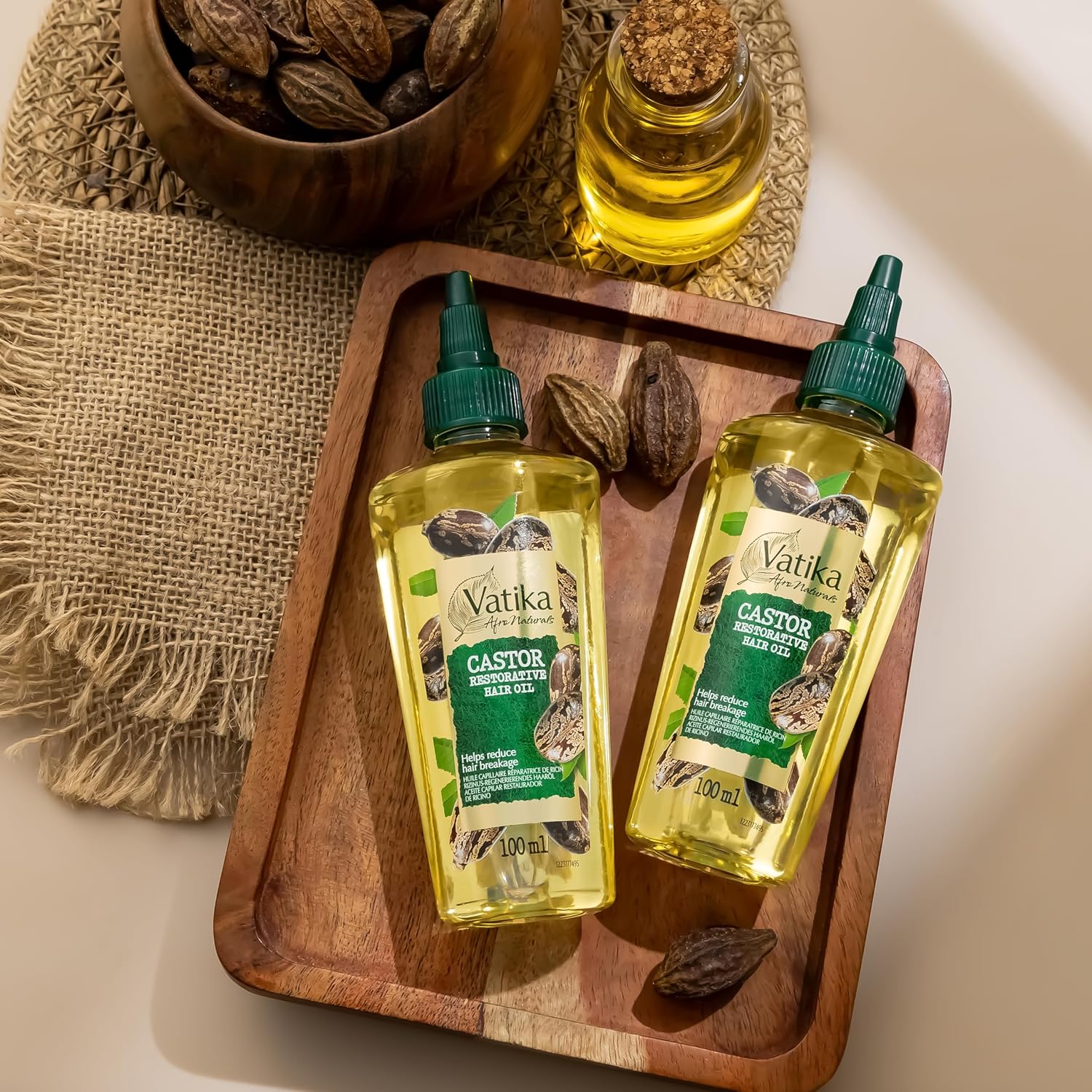 Dabur Vatika Afro Naturals Castor Restorative Hair Oil 100ml