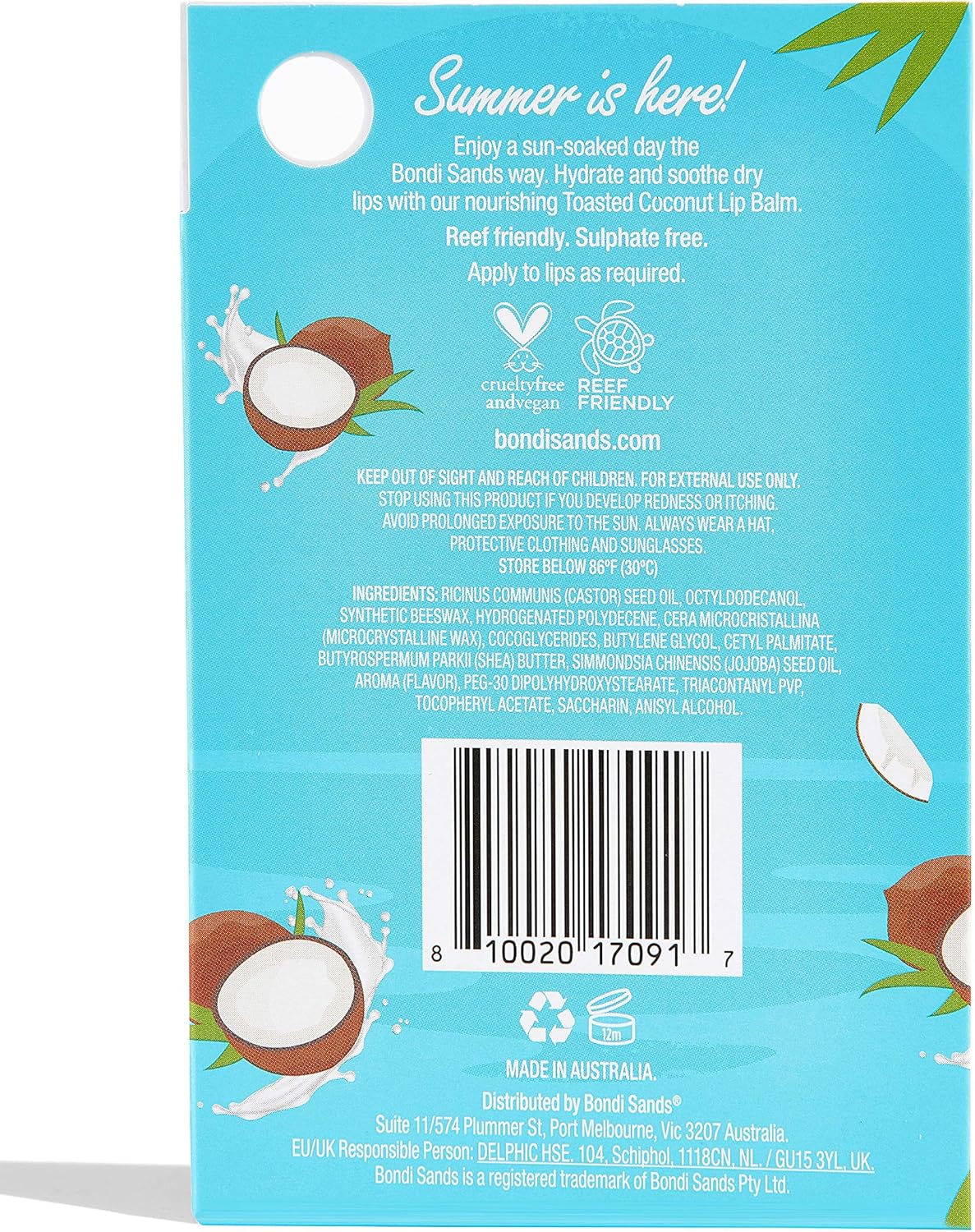 Bondi Sands Lip Balm With Vitamin E 10g