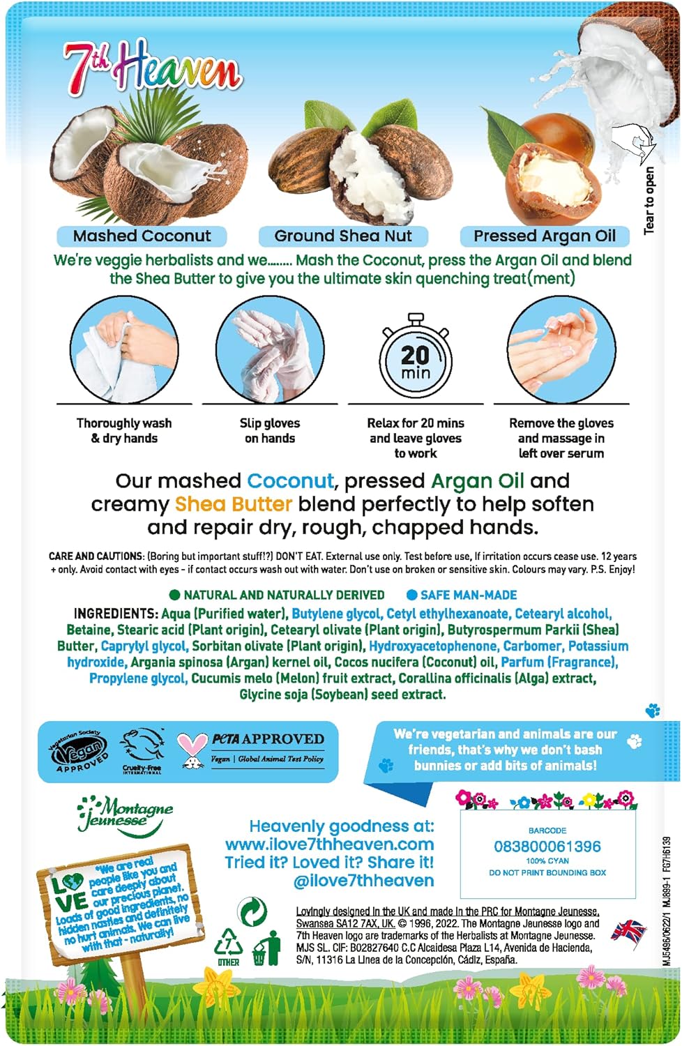 Montagne Jeunesse 7Th Heaven Softening Coconut Hand Mask