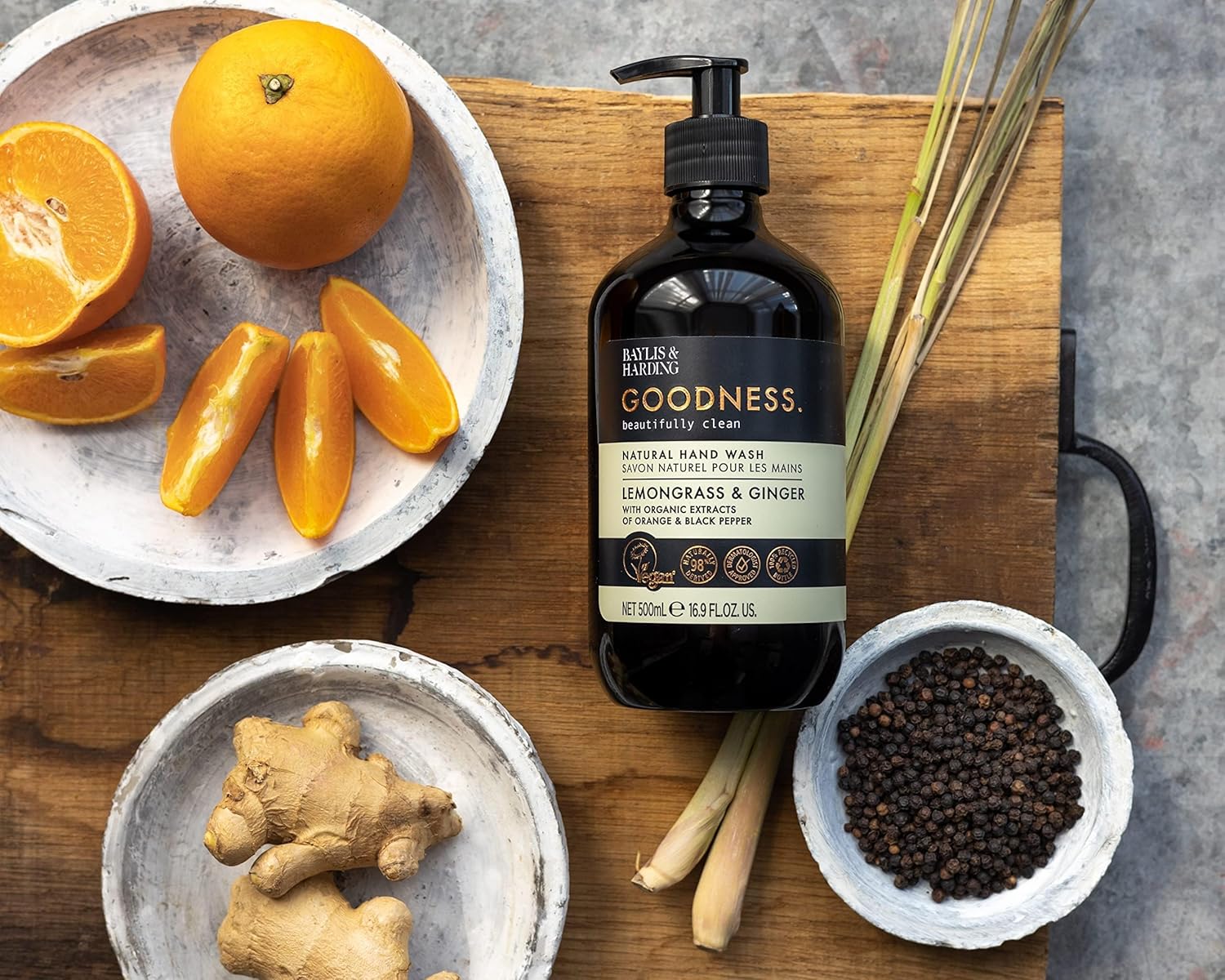 Baylis And Harding Goodness Lemongrass And Ginger Natural Hand Wash 500ml